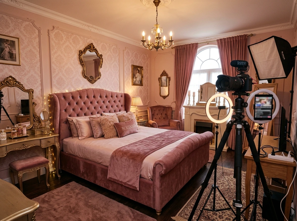 Camera Velvet Pink Boudoir Studio Deluxe